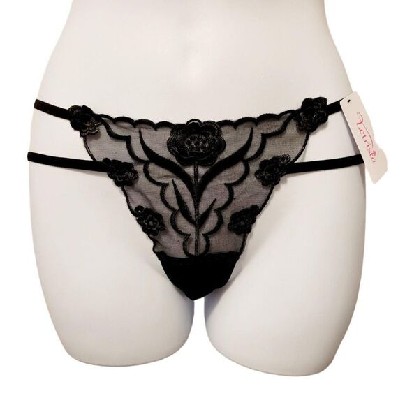 2/$20 Brand new white rose panties underwear T-backs - Picture 2 of 4